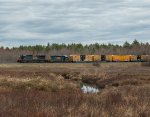 CSXT 9280 Leads L072 at the Passadumkeag Bog	